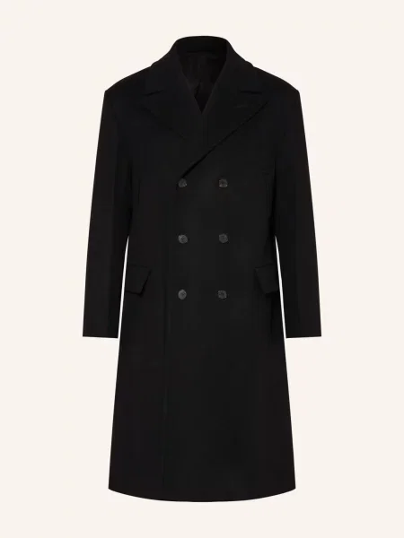 Fendi Płaszcz Wełniany schwarz czarny