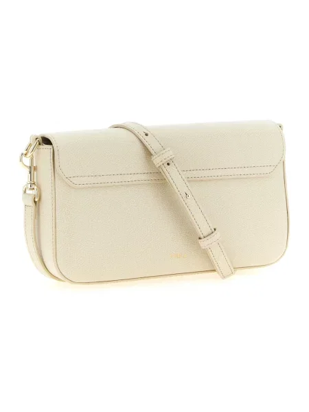 Torebka crossbody Furla skórzana beżowa