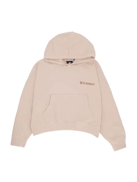 Bluza z kapturem Element z kapturem beżowa