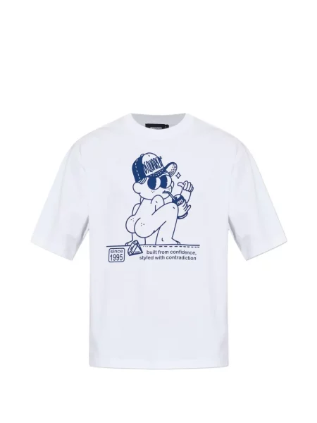Tricou Dsquared2 cu imagine alb