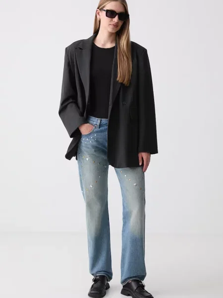Levi's ravne kavbojke ROAD WORN x PRIDE modra
