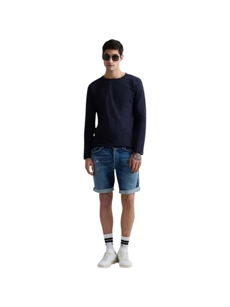 Tricou Replay din jerseu albastru