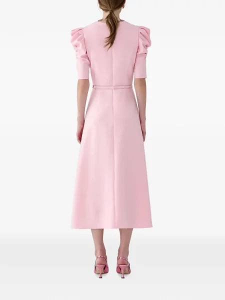 Rochie midi Carolina Herrera roz