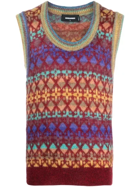 Kamizelka Dsquared2 bez rękawów czerwona