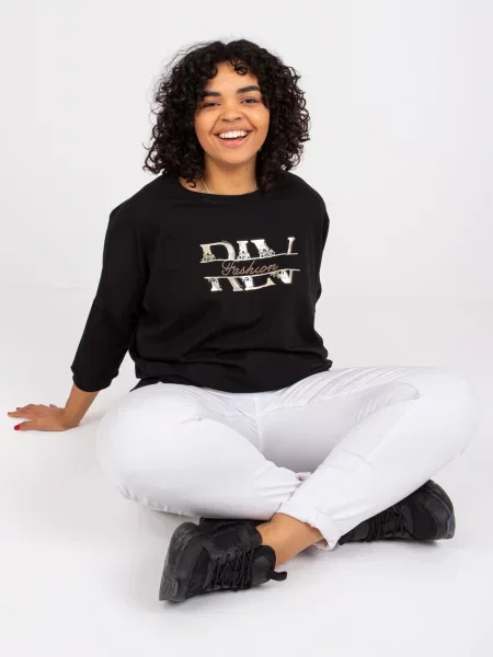 Bluză Fashionhunters negru