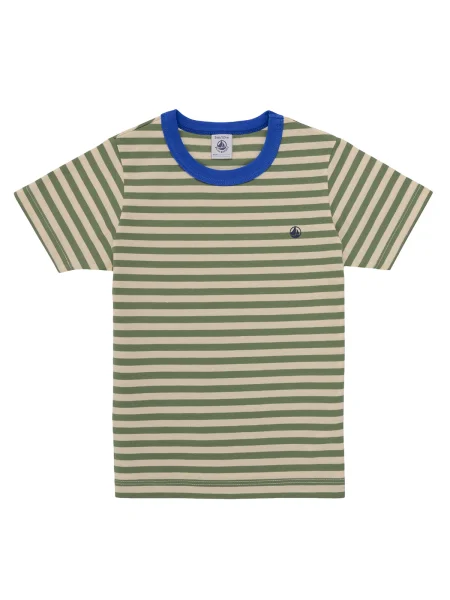 Tricou copii Petit Bateau verde
