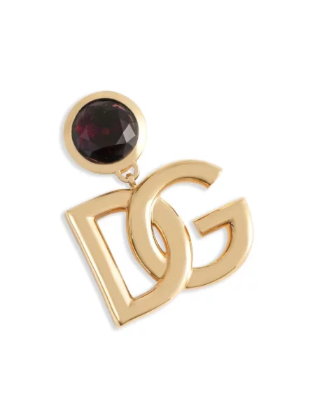 Kolczyki Dolce And Gabbana z logo żółte