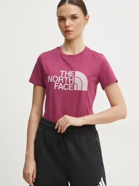 Тениска The North Face Easy розово