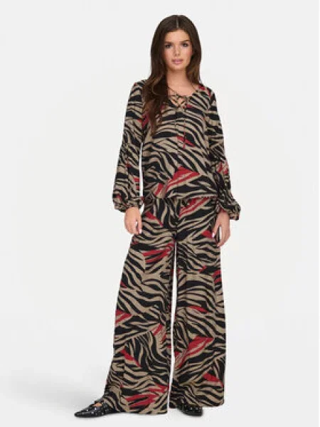 JDY Palazzo kalhoty Philippa Barevná Wide Leg