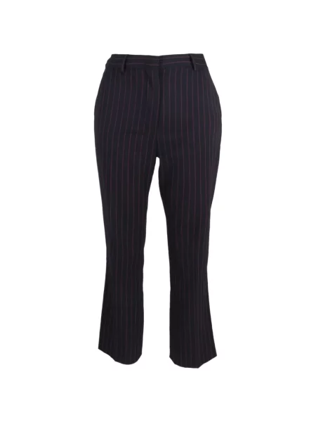 Pantaloni Max Mara cu dungi negru