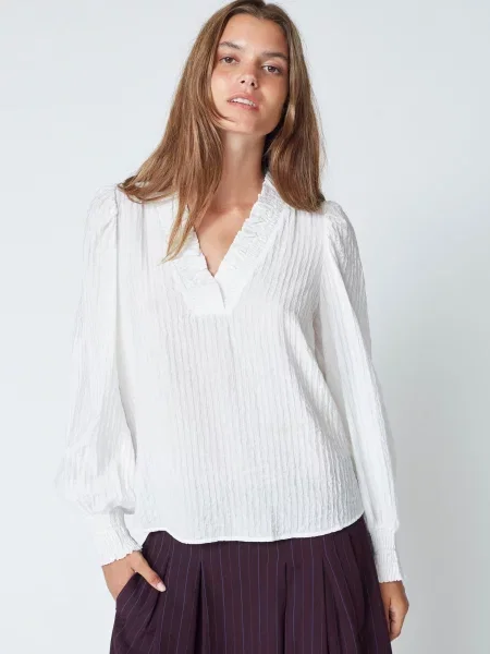 Co'couture Bluză Shina natural alb