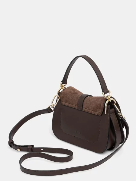 Torebka Furla skórzana brązowa