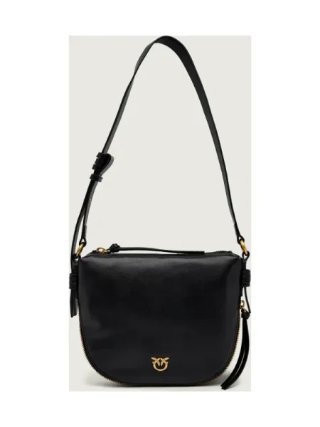 PINKO Geantă Hobo Zip Around Mini Ai PLTT negru