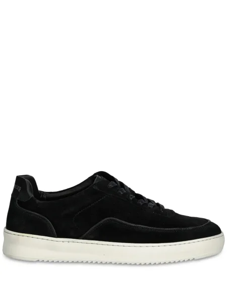 Sneakerși Filling Pieces din piele de căprioară negru