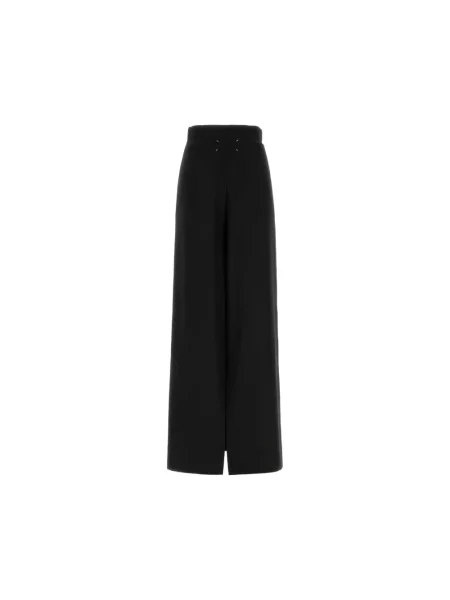 Spódnica maxi Maison Margiela wełniana czarna