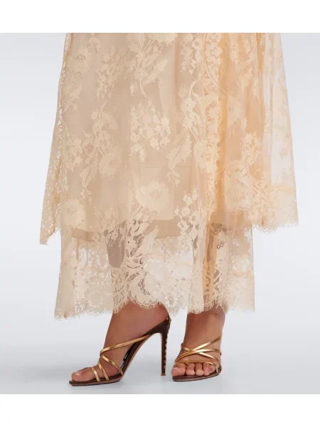 Rochie maxi Zimmermann din dantelă bej