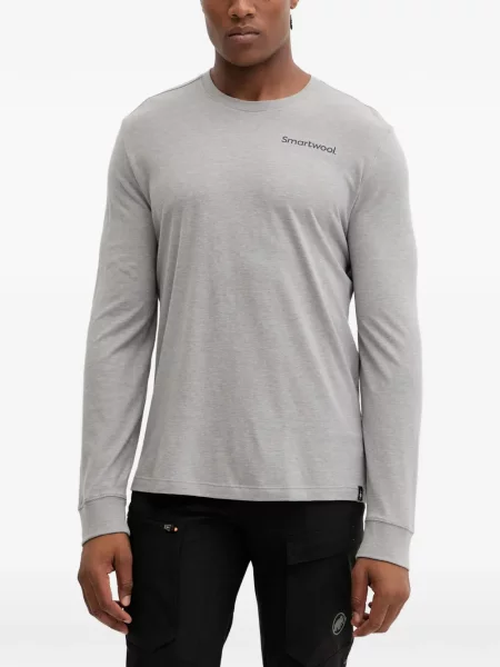 Tricou Smartwool cu imagine gri