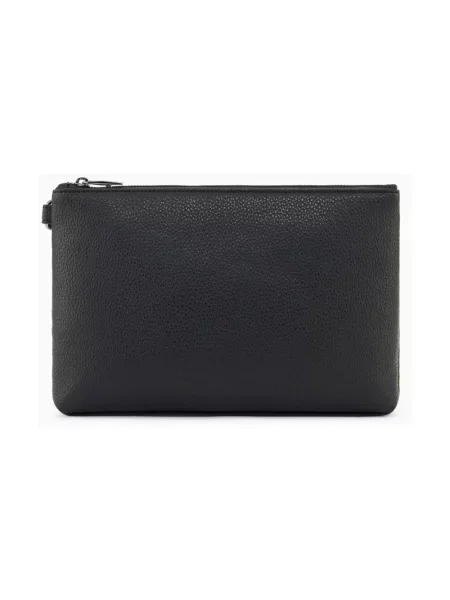 Armani Exchange saszetka z imitacji skóry czarna
