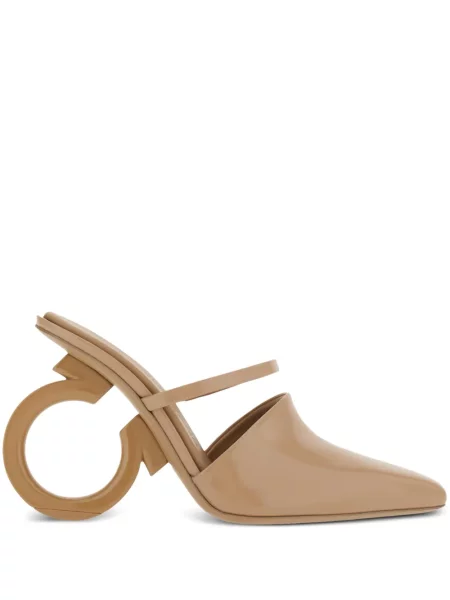 Papuci tip mules Ferragamo din piele