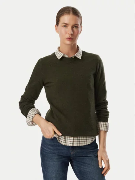 Barbour Pulover Pendle închis verde