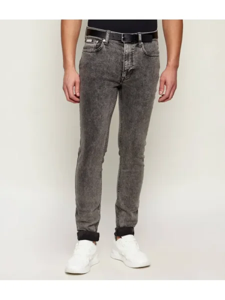 Calvin Klein Jeans Blugi OYSTER | Skinny fit gri