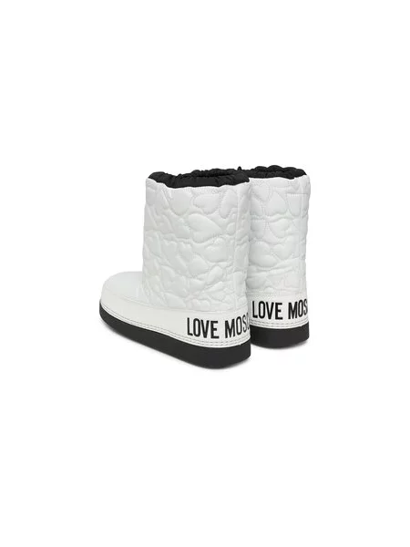 LOVE MOSCHINO Škornji za sneg bela