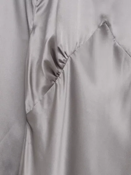 Rochie maxi Julie Kegels din satin gri