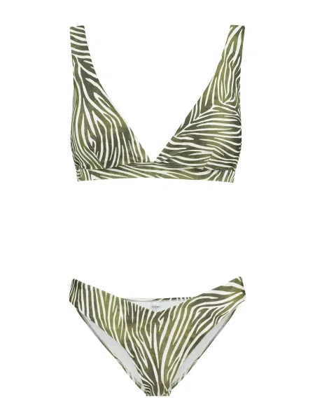 Shiwi Costum de baie două piese AMY oliv alb