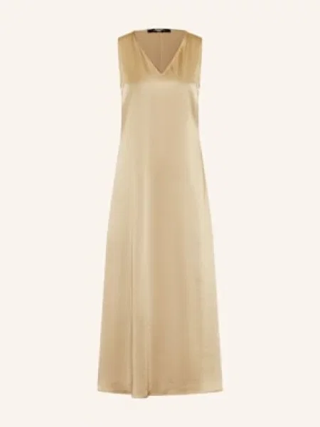 Weekend Max Mara Sukienka Satynowa Ottelia braun szara