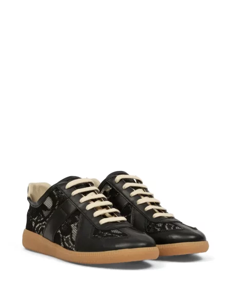 Маратонки Maison Margiela с дантела черно