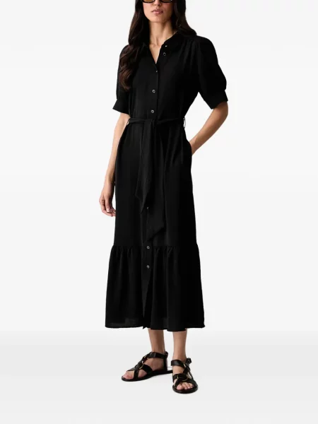 Cu centură rochie midi Morgan negru