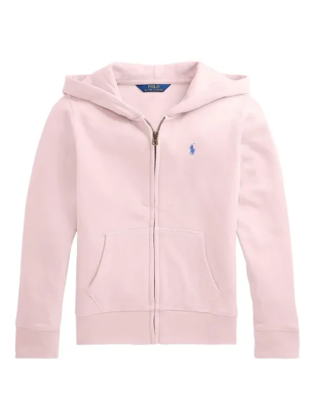 Bluza z kapturem dziecięca Polo Ralph Lauren różowa