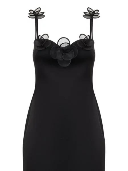 Rochie midi David Koma cu model floral negru