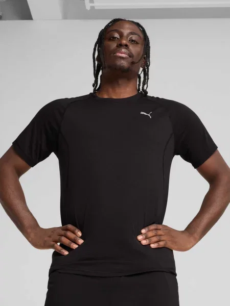 Футболка спортивна PUMA Run Velocity Tee Tri-blend комбінований верх чорний