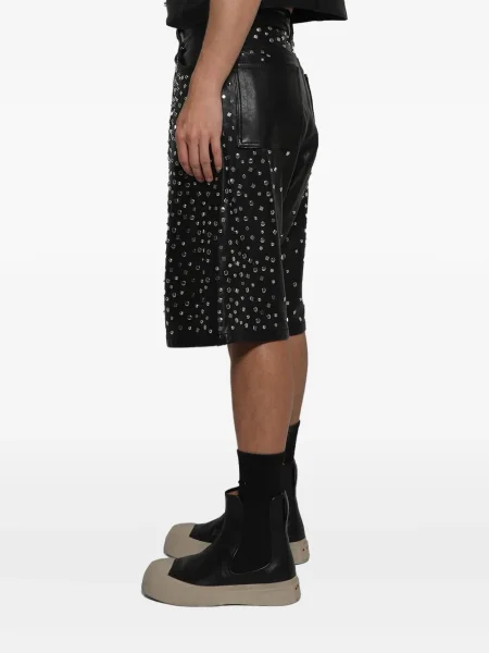 Pantaloni scurți Earthling Vip din piele negru