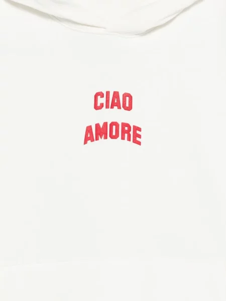 Hanorac cu glugă Giada Benincasa alb