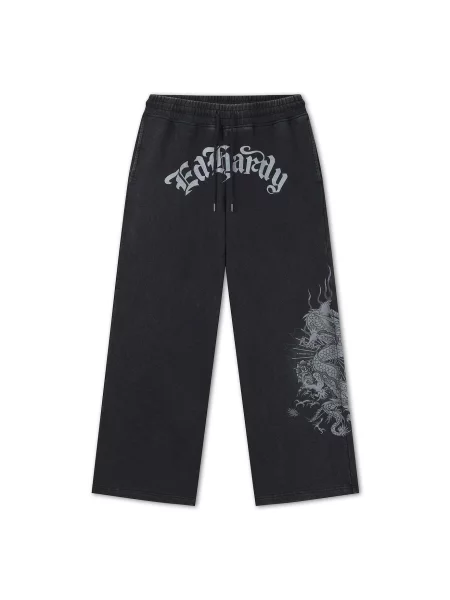 Ed Hardy Pantaloni negru alb