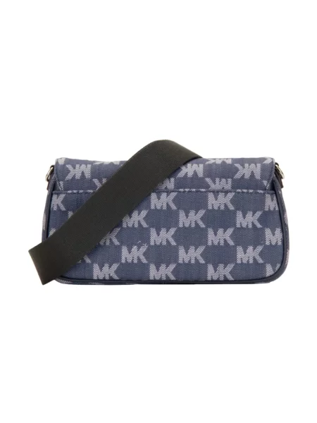 Torebka crossbody Michael Kors skórzana niebieska