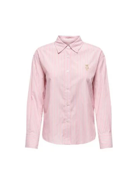 Koszula Only z długim rękawem różowa