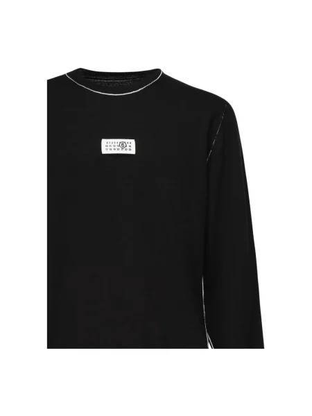 Maison Margiela sweter wełniany lekki czarny