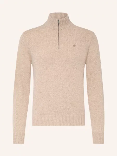 Hackett London Svetr Troyer světle hnědá