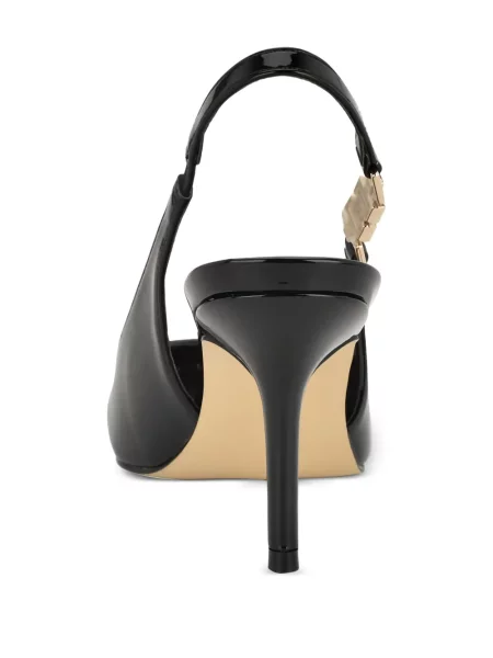 Pantofi cu toc Guess din piele slingback negru