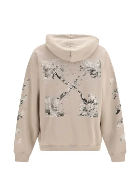 Hanorac cu glugă Off-white alb