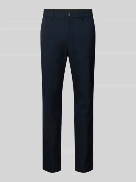 Chinosy z wpuszczanymi model ‘ROBERT’ Selected Homme granatowe