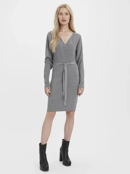 Vero Moda Rochie tricotată gri