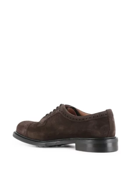 Brogues Cheaney din piele de căprioară maro