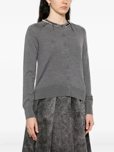 Cardigan Simone Rocha de lână gri