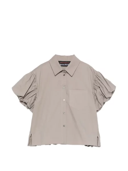 Koszula Collection Privée? z falbankami szara