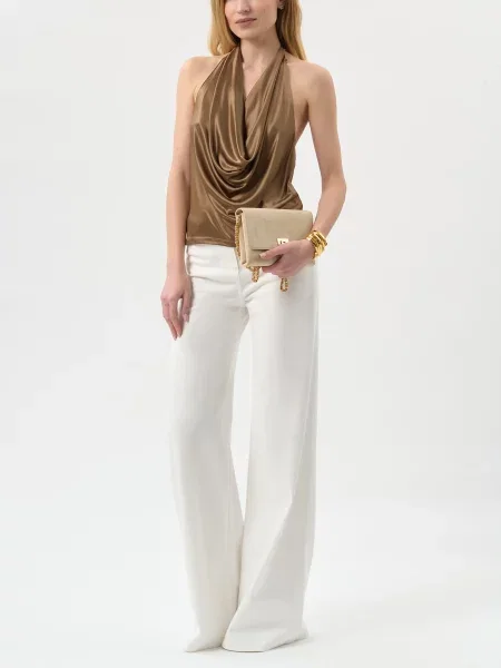 Топ Elisabetta Franchi бежевый