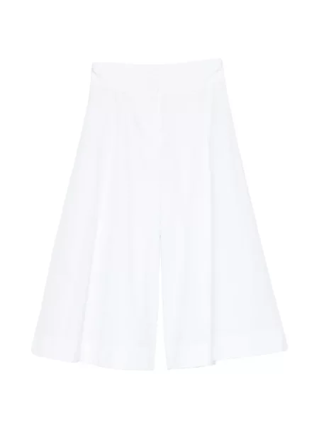 Pantaloni culottes Liviana Conti alb